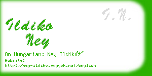 ildiko ney business card